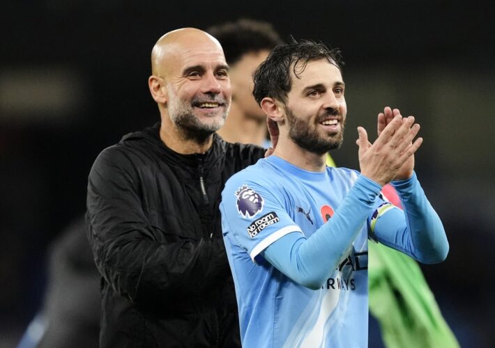Pep Guardiola says ‘part of me is leaving too’ after news of Bernardo Silva’s departure