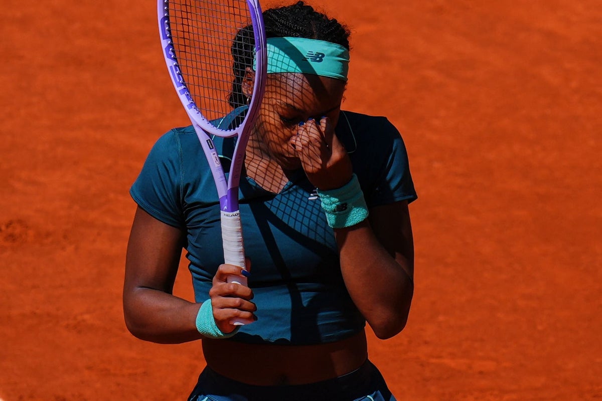 Coco Gauff vomits on court before advancing at Madrid Open