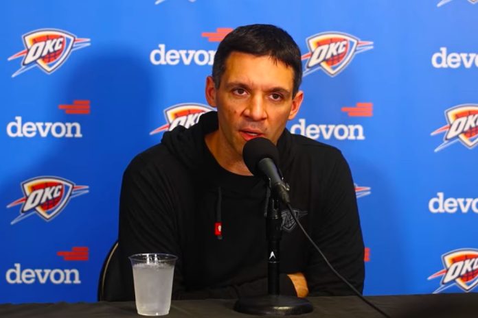 Mark Daigneault reacts to Thunder’s Game 1 win over Suns