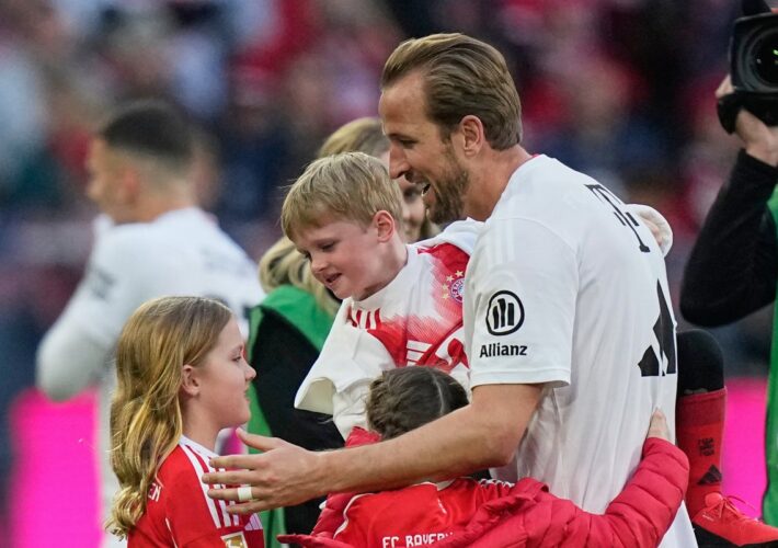 Harry Kane clinches second Bundesliga title with 56th goal of season