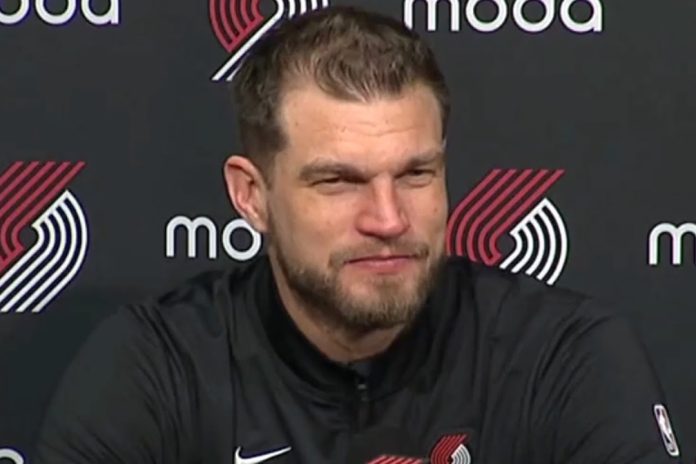Tiago Splitter reacts to Trail Blazers’ play-in win over Suns