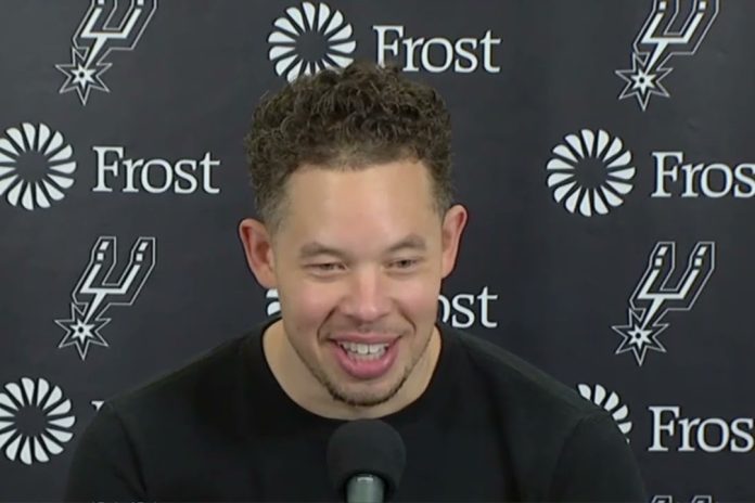 Mitch Johnson reacts to Spurs’ Game 1 playoff win