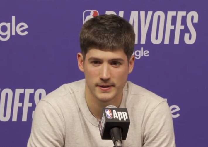 Reed Sheppard on clutch steal vs LeBron James in Game 5