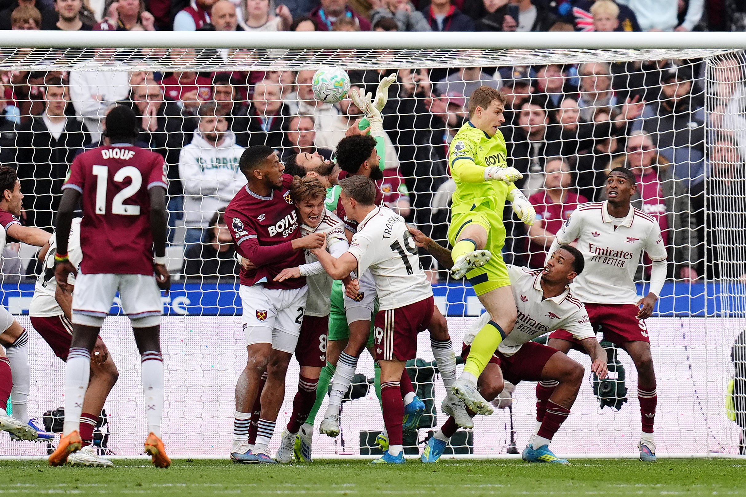 Relieved Mikel Arteta thanks referee for disallowing West Ham’s late goal