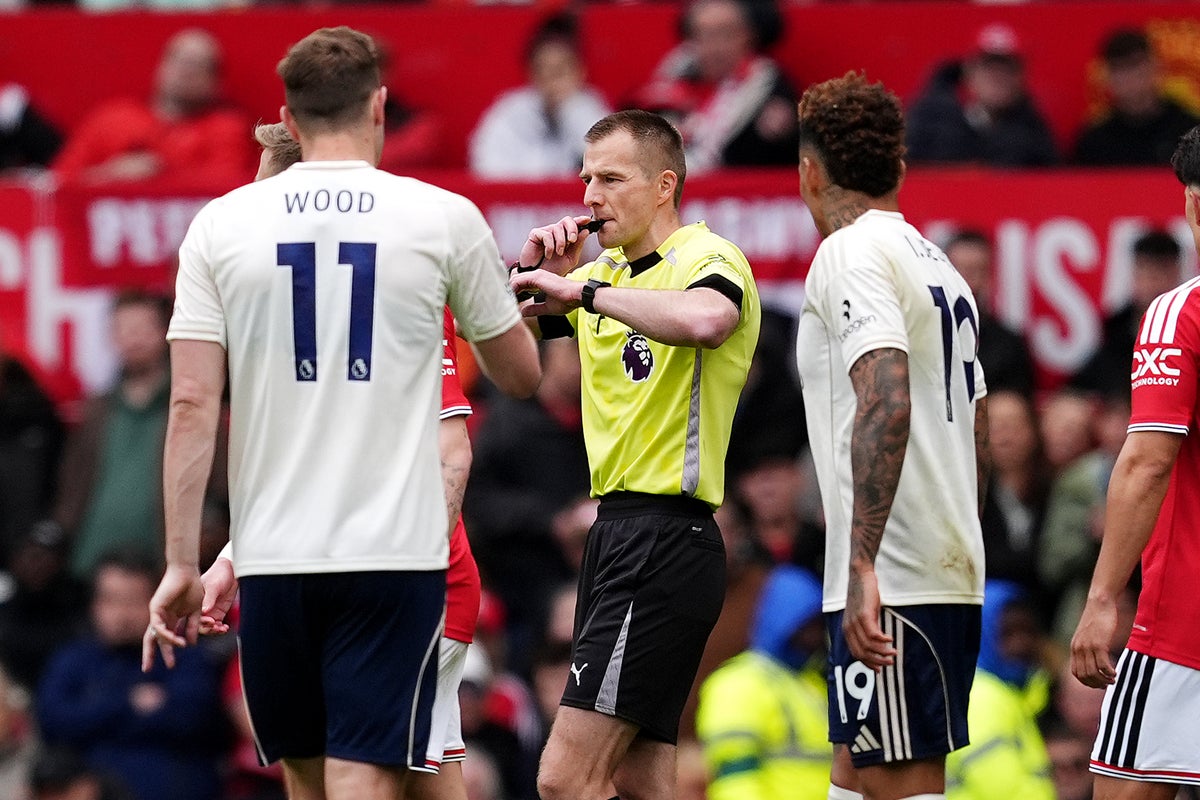 Referee who allowed controversial Man United goal to stand not selected for final round of Premier League games