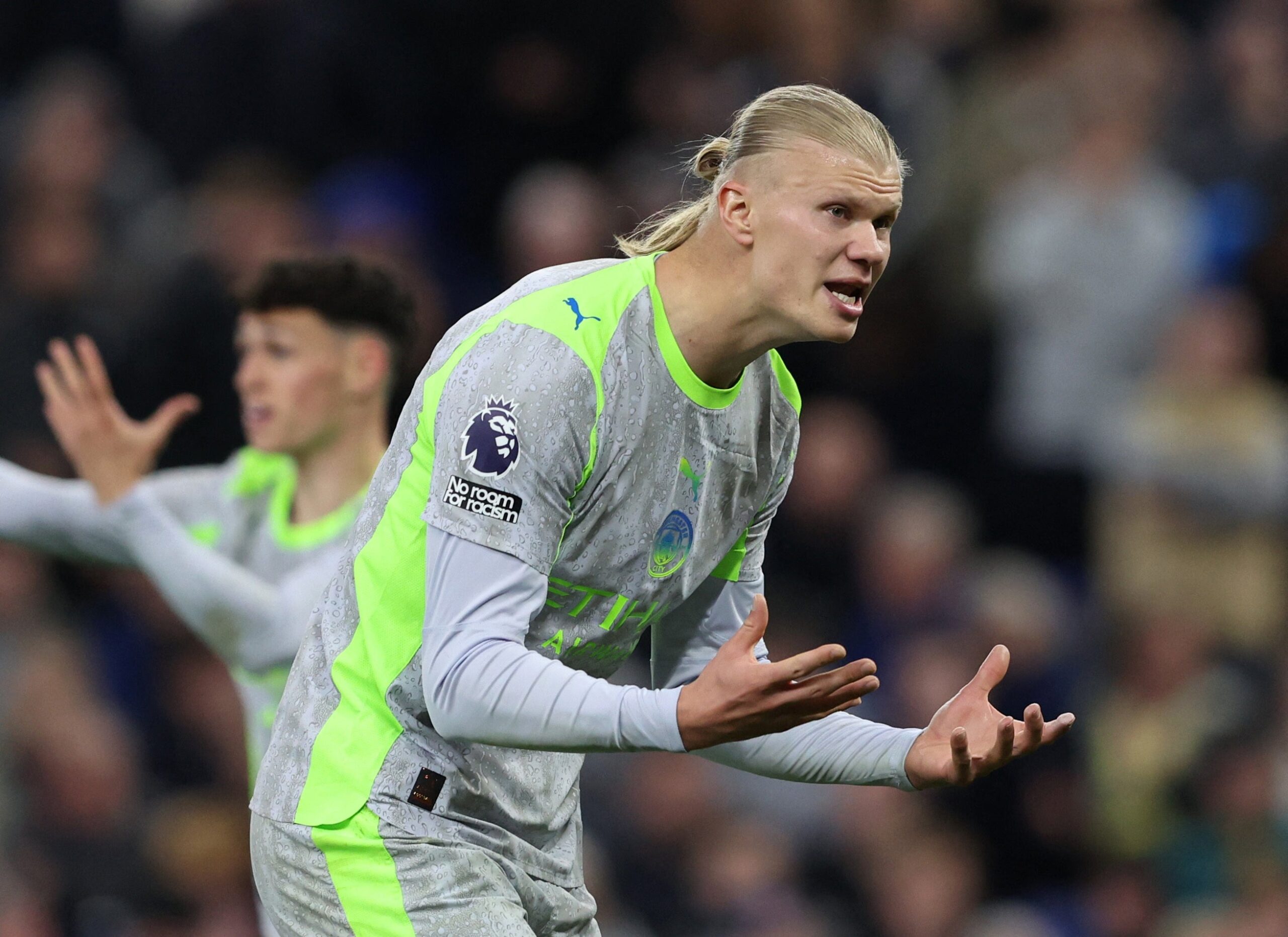 Everton v Man City LIVE: Haaland’s two-word response as visitors collapse to hand Arsenal title race advantage