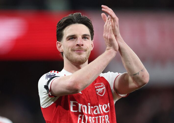 Declan Rice celebrates Arsenal’s Premier League title win with cheeky Instagram post