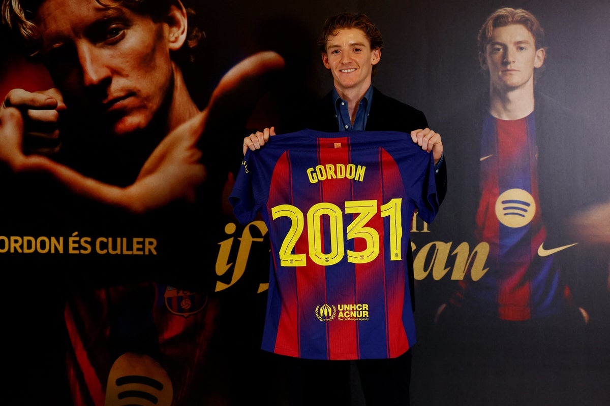 Anthony Gordon signs five-year Barcelona deal as he completes blockbuster move from Newcastle