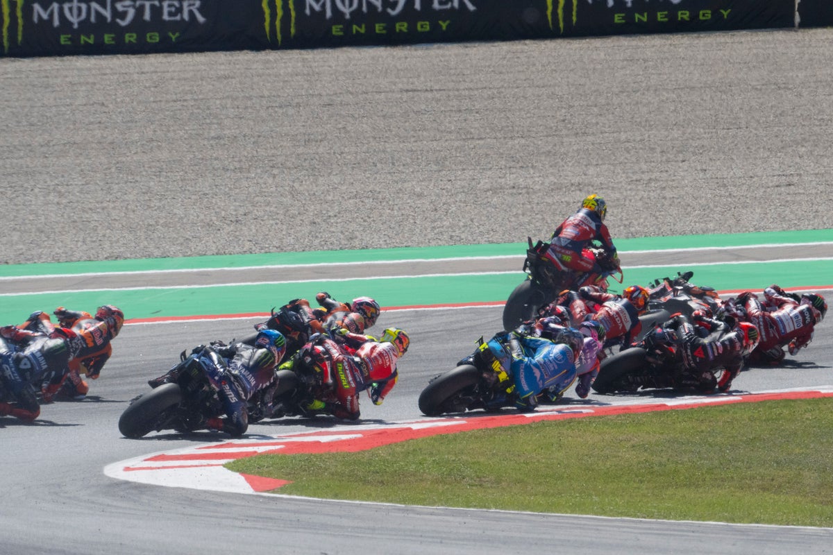 Two MotoGP riders in hospital as crashes mar Catalan Grand Prix