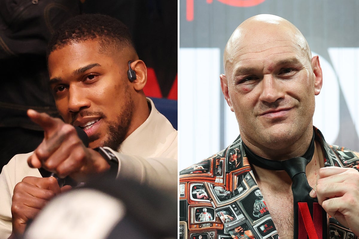 Tyson Fury and Anthony Joshua megafight seeks ‘iconic UK act’ act like Noel Gallagher or Robbie Williams