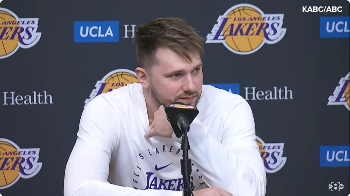 Luka Doncic frustrated watching Lakers play without him