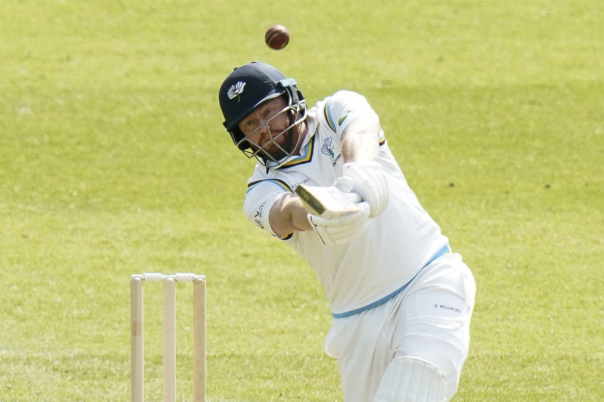 Jonny Bairstow’s first century as captain digs Yorkshire out of a hole