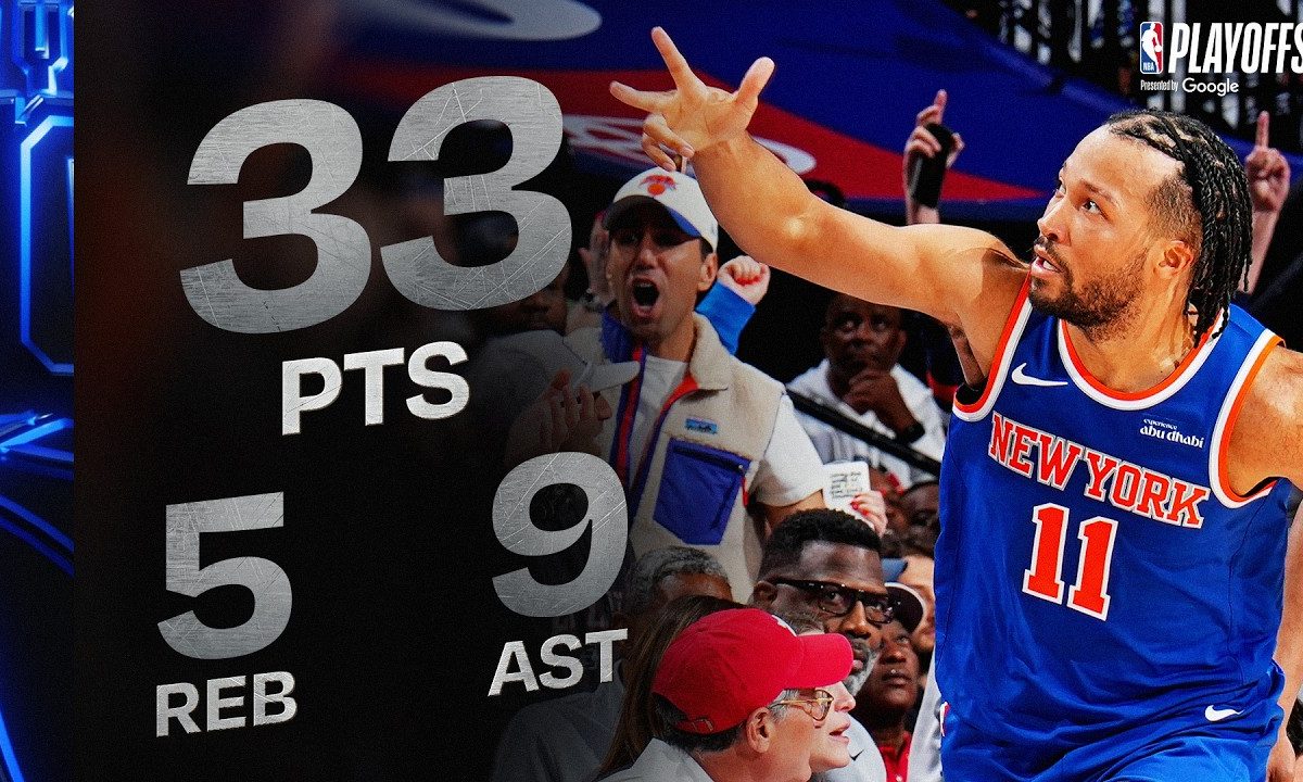 Jalen Brunson took over late as Knicks moved one win from sweeping 76ers