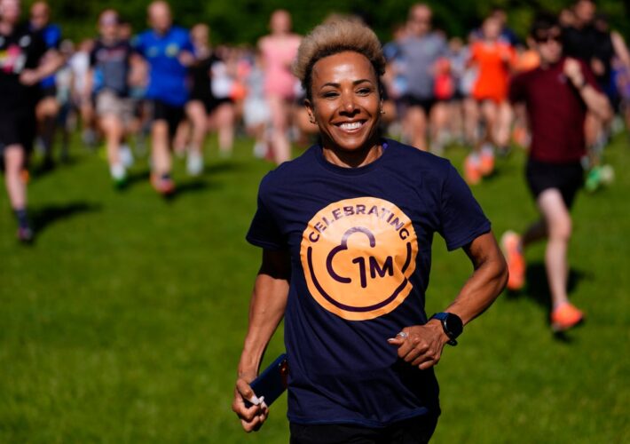 Dame Kelly Holmes joins runners for one millionth parkrun as charity celebrates landmark event