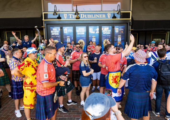 Scotland fans channel the spirit of the World Cup to leave Boston charmed