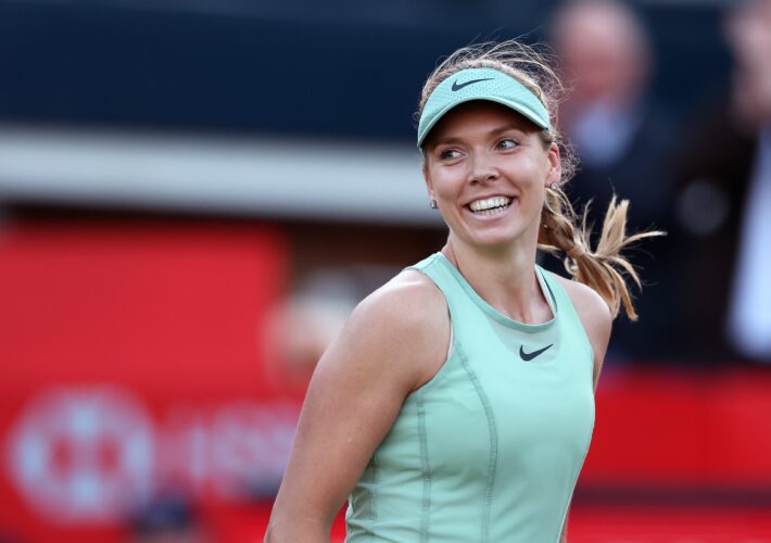 Emma Raducanu advances to Queen’s quarter-finals as Katie Boulter reaches semis