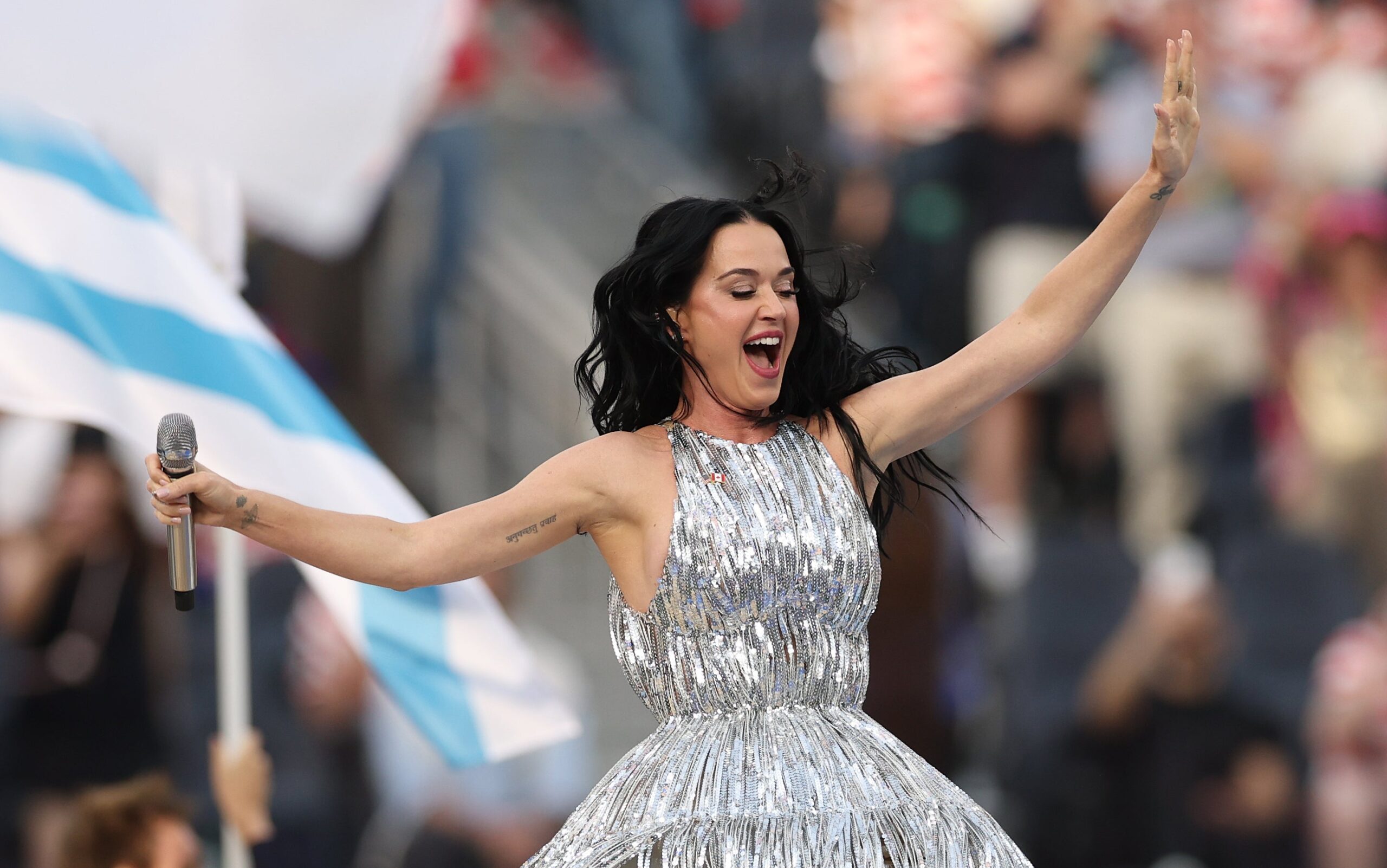 Katy Perry performed at the US World Cup opening ceremony