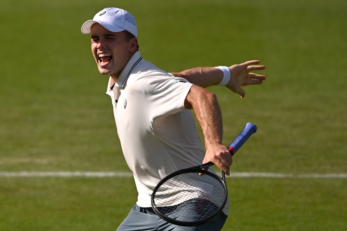 Britain’s Arthur Fery beats World Cup winner’s son in Eastbourne to continue impressive grass-court form