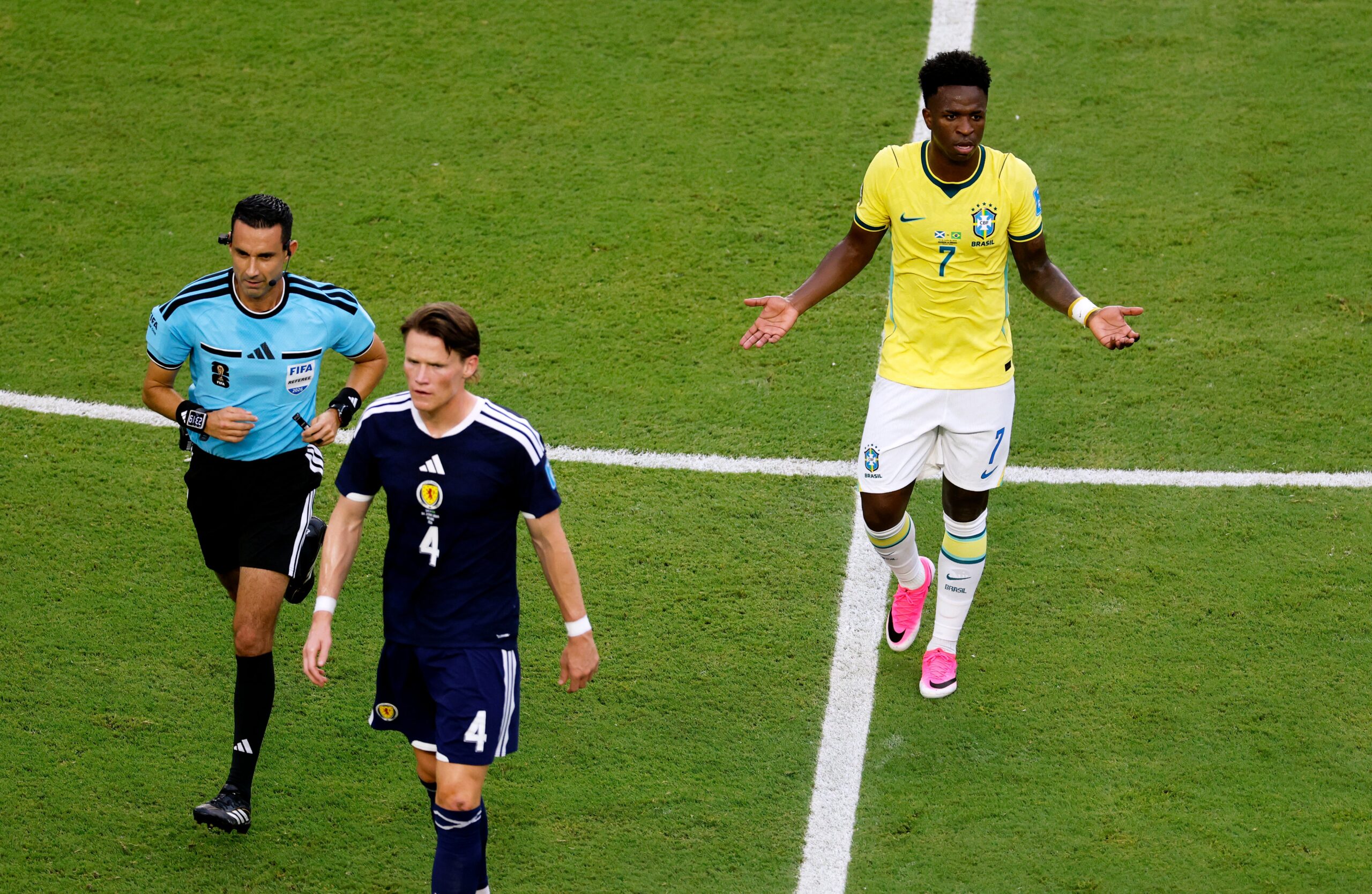 Scotland v Brazil LIVE: Tartan Army handed World Cup lifeline as VAR saves Hendry after latest howler