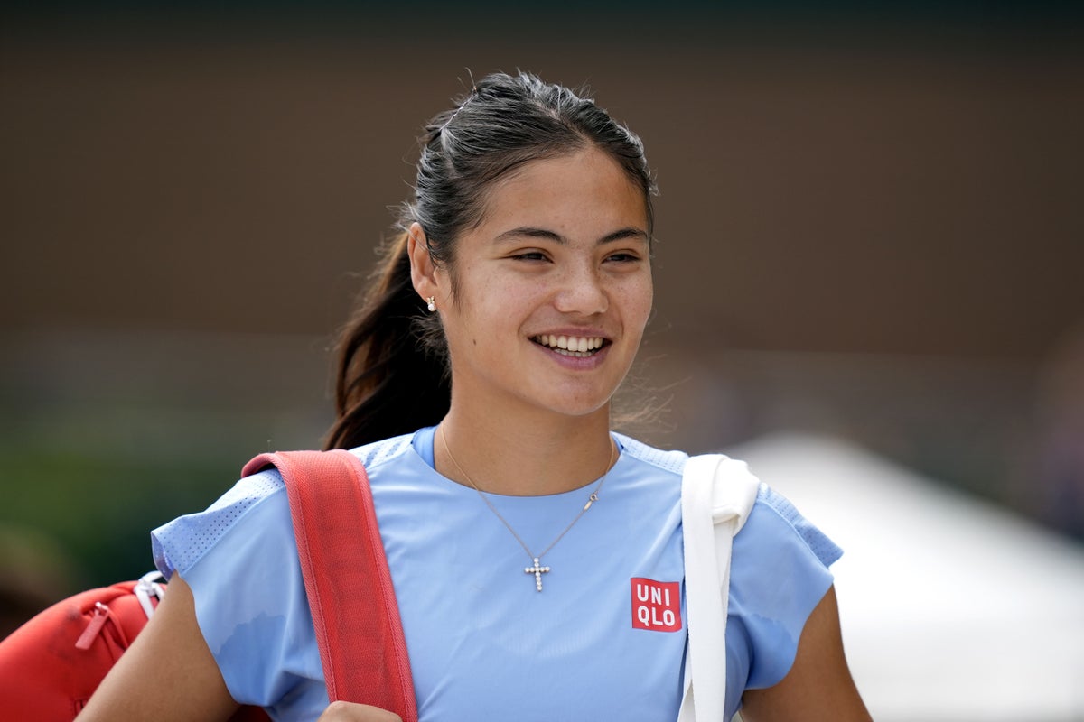 Emma Raducanu comes through eve of Wimbledon practice session