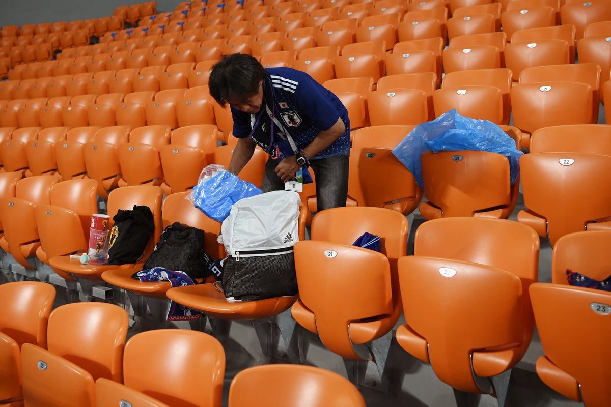 Japanese men accused of double standards over viral World Cup clean-ups