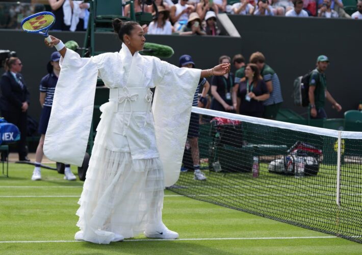 Naomi Osaka honors her heritage with latest grand slam fashion statement at Wimbledon