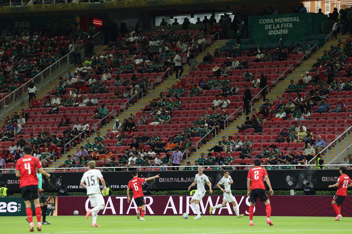 Fifa World Cup match sees thousands of empty seats after ticket price controversy