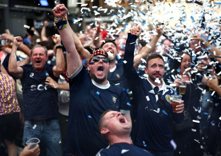 Tartan Army and celebrities start party ahead of Scotland’s first World Cup match in 28 years