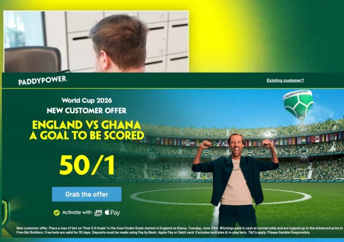 Paddy Power World Cup free bets: 50/1 on a goal to be scored in England v Ghana tonight