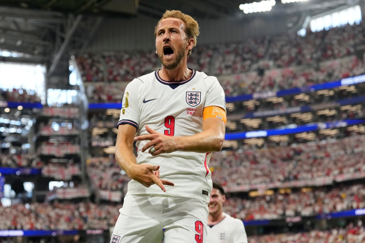 Harry Kane equals all-time England World Cup record after first-half double against Croatia