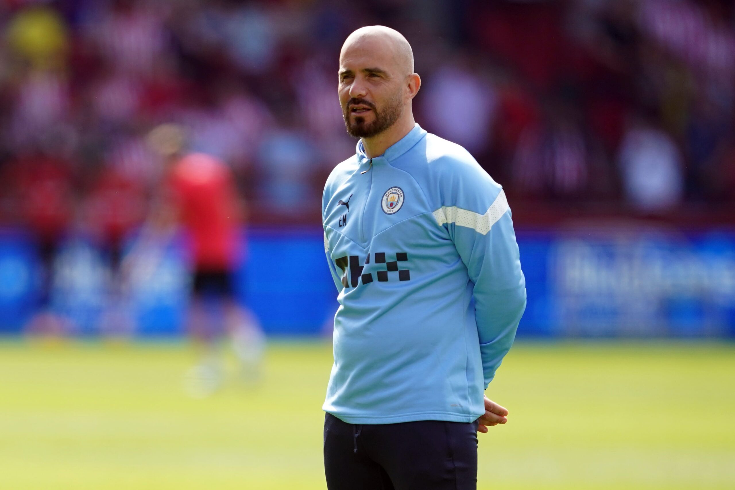 Enzo Maresca during his time as assistant coach at Manchester City