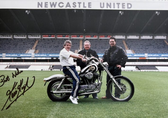 Kevin Keegan’s Harley-Davidson raises thousands for cancer charity days after his death