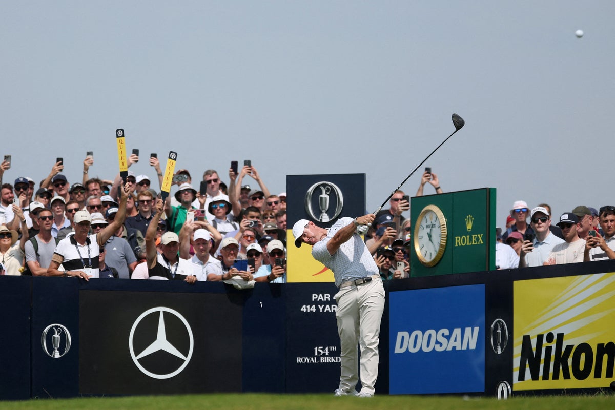 The Open third round tee times including Rory McIlroy and Bryson DeChambeau