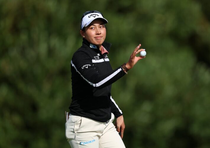 Jeeno Thitikul sets the pace with Charley Hull and Lottie Woad in touch at AIG Women’s Open