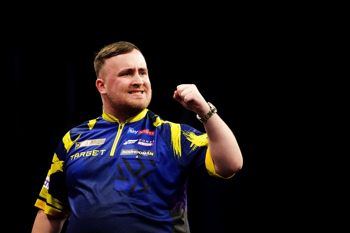 Luke Littler powers past Dirk van Duijvenbode to reach World Matchplay final
