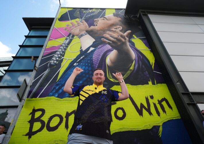 Luke Littler honoured with mural – after nan got early peak from passing bus