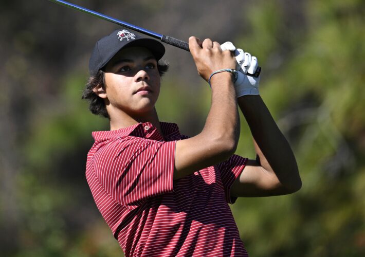 Tiger Woods’ son won’t advance in major tournament after camera shutter ruined his shot