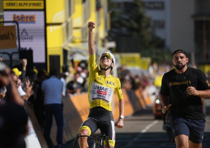 Tadej Pogacar has no more rivals as he matches Tour de France legends with fifth yellow jersey