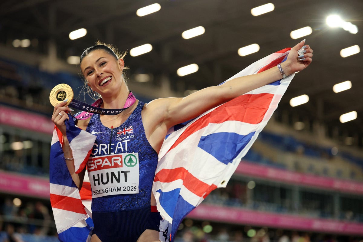 Sprinter Amy Hunt takes gold on opening day of European Athletics Championships