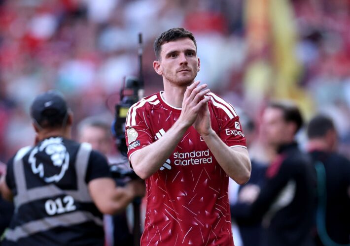 Andy Robertson set for Liverpool return as Tottenham head to Anfield in Carabao Cup