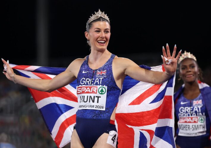 ‘Dreams do come true’: Amy Hunt makes history with fourth gold at European Athletics Championships