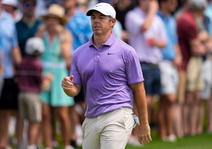 Rory McIlroy back in the hunt as Viktor Hovland leads way at Tour Championship