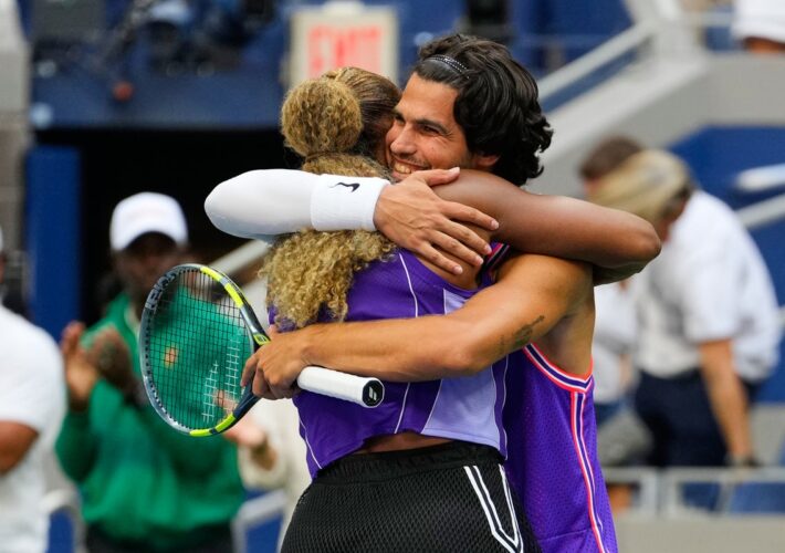 Serena Williams and Carlos Alcaraz knocked out of US Open mixed doubles in last eight