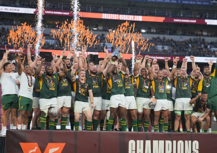 South Africa power away from New Zealand to claim inaugural Rugby’s Greatest Rivalry series