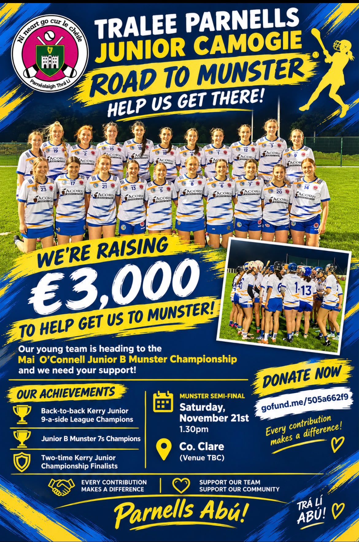 Tralee Parnells weekly notes